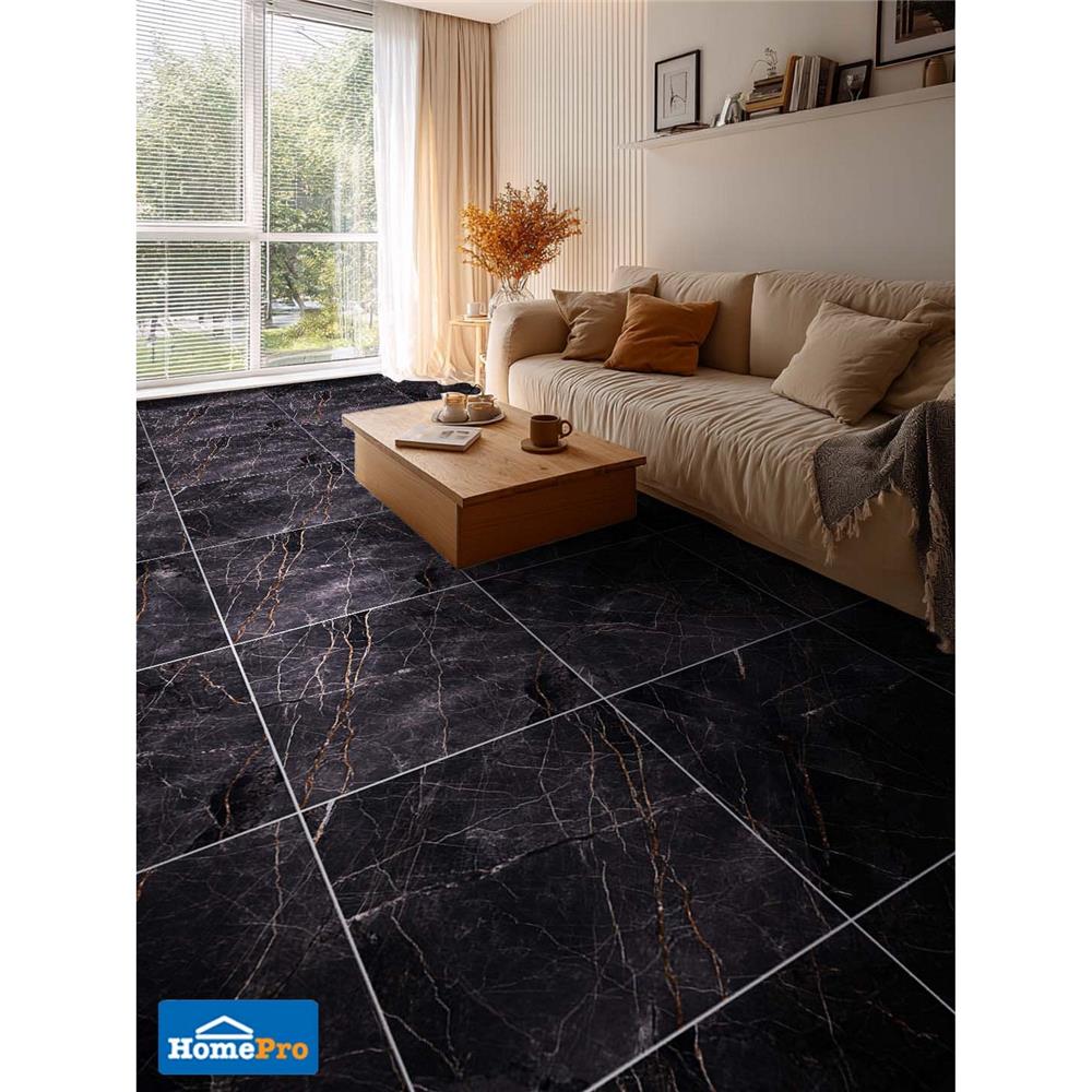 กระเบื้องพื้นพอร์ซเลน 60x60 ซม. TARA เซลีน เกรย์ A 1.44 ตร.ม.