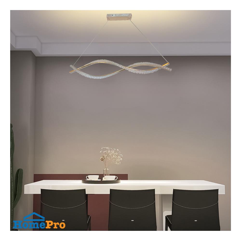 ไฟช่อ LED NEOLIGHT 1086-1000 30 วัตต์ COOL WHITE สีทอง/ใส 1 หัว