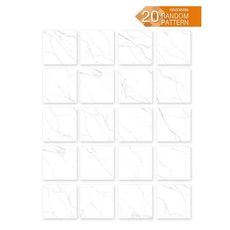กระเบื้องพื้นพอร์ซเลน 60x60 ซม. TARA ฮาริส ไวท์ A 1.44 ตร.ม._1