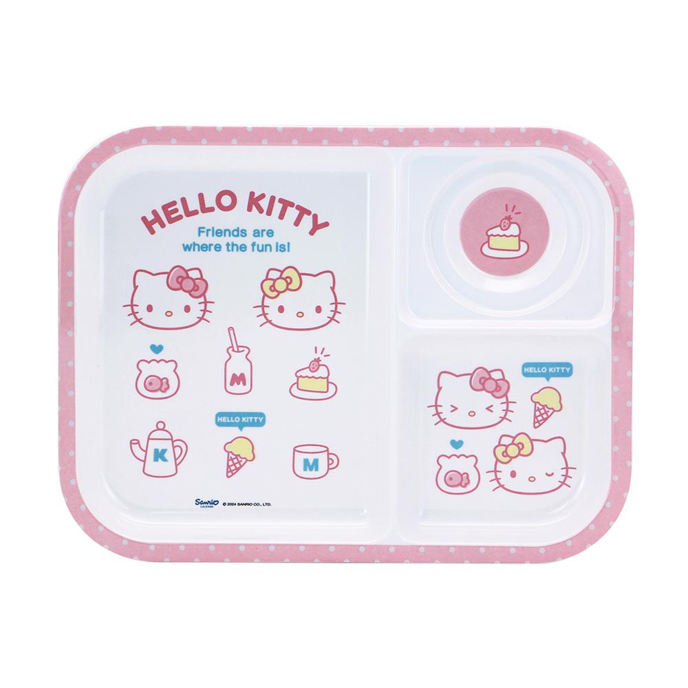 ถาดหลุมเมลามีน 10.5 นิ้ว SUPERWARE KITTY POP FACE