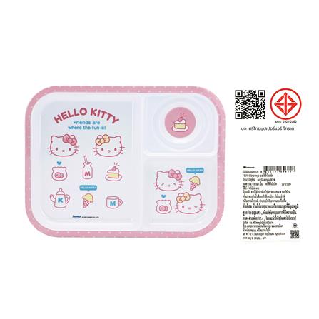 ถาดหลุมเมลามีน 10.5 นิ้ว SUPERWARE KITTY POP FACE_5