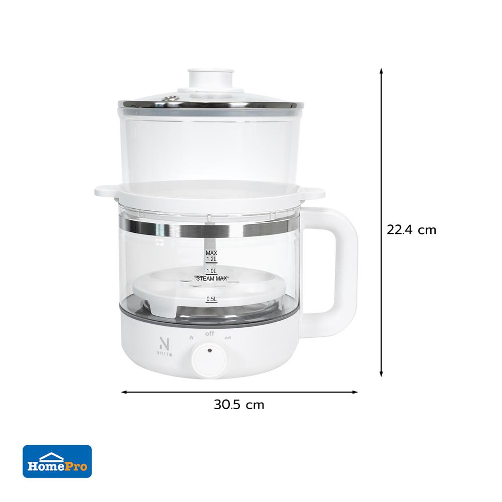 เครื่องนึ่งไข่ NIKITO NK-EMK01 สีขาว