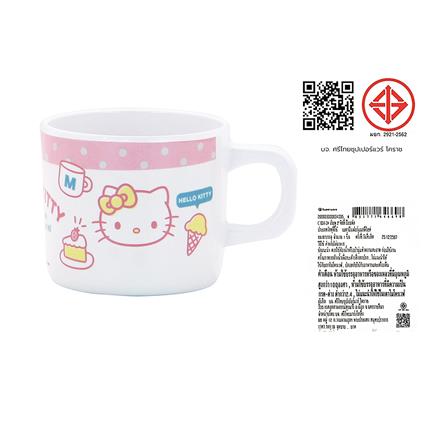 ถ้วยหูเมลามีน 300 มล. SUPERWARE KITTY POP FACE_4