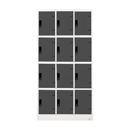 ตู้ล็อกเกอร์ 12 ประตู KOL KK-12 สีเทาเข้ม_0
