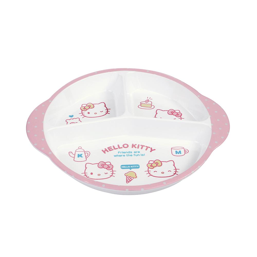 ถาดหลุมเมลามีน 11 นิ้ว SUPERWARE KITTY POP FACE