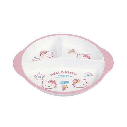 ถาดหลุมเมลามีน 11 นิ้ว SUPERWARE KITTY POP FACE_1