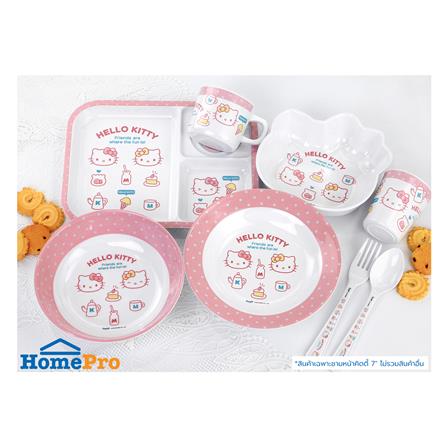 ชามหน้าคิตตี้เมลามีน 7 นิ้ว SUPERWARE KITTY POP FACE_4