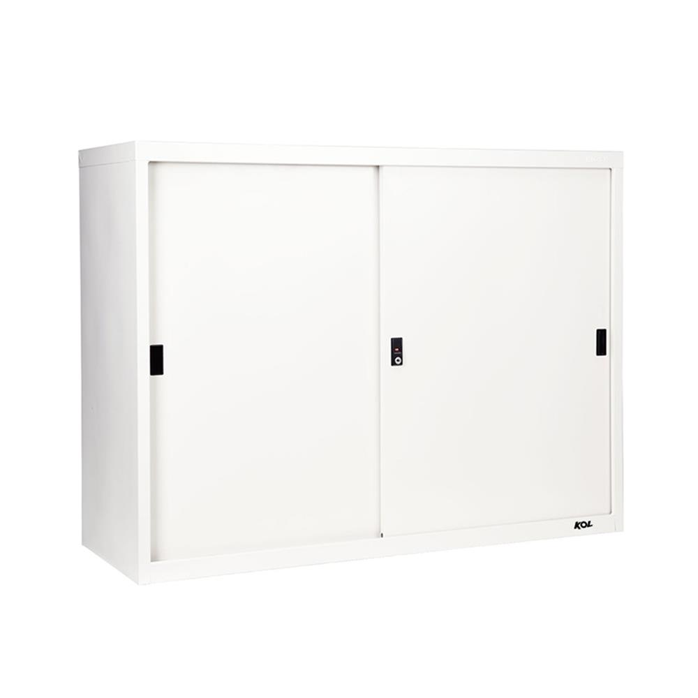 ตู้เหล็กบานเลื่อนทึบ KOL KOD-4 DG สีขาว