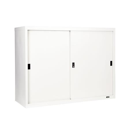 ตู้เหล็กบานเลื่อนทึบ KOL KOD-4 DG สีขาว_1