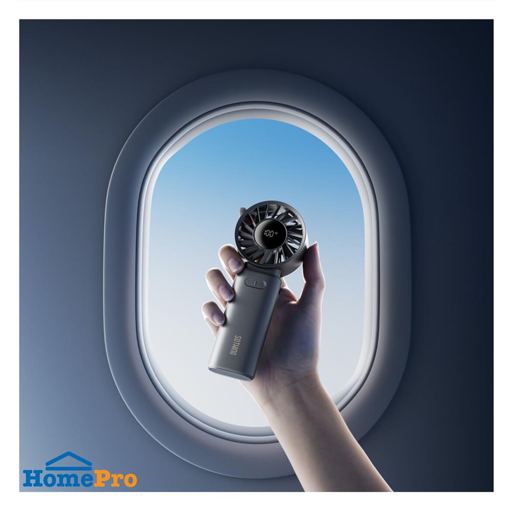 พัดลมพกพา 2.5 นิ้ว SOTHING HANDHELD ENGINE Z สีเทา
