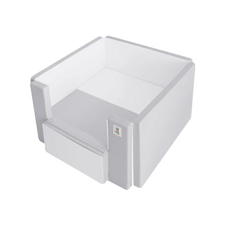 คอกกั้นเด็ก GEKO CLASSY SILICONE ไซซ์ COMPACT สี GRAY-WHITE_0