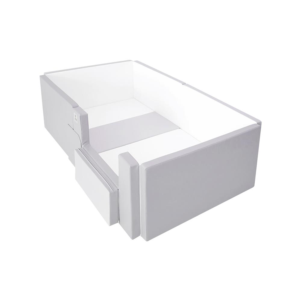 คอกกั้นเด็ก GEKO CLASSY SILICONE ไซซ์ STANDARD สี GRAY-WHITE