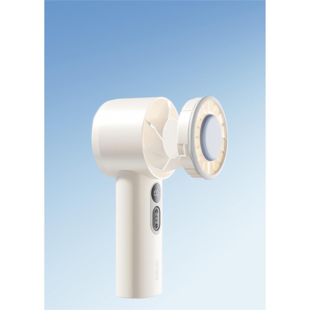 พัดลมพกพา 2.5 นิ้ว SOTHING HANDHELD ENGINE ICE สีขาว