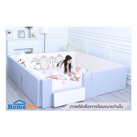 คอกกั้นเด็ก GEKO CLASSY SILICONE ไซซ์ LARGE สี GRAY-WHITE_3