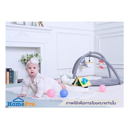 คอกกั้นเด็ก GEKO CLASSY SILICONE ไซซ์ LARGE สี GRAY-WHITE_4