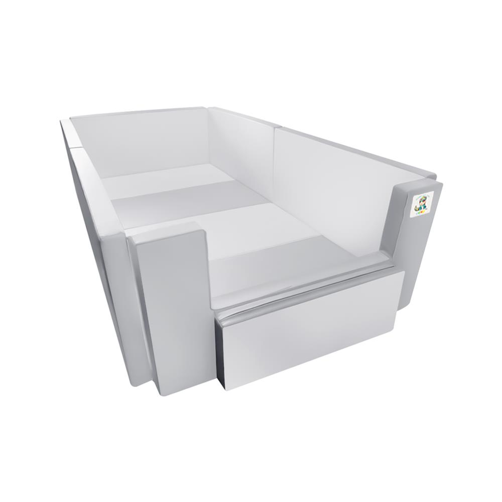 คอกกั้นเด็ก GEKO CLASSY SILICONE 3.5 ฟุต สี GRAY-WHITE