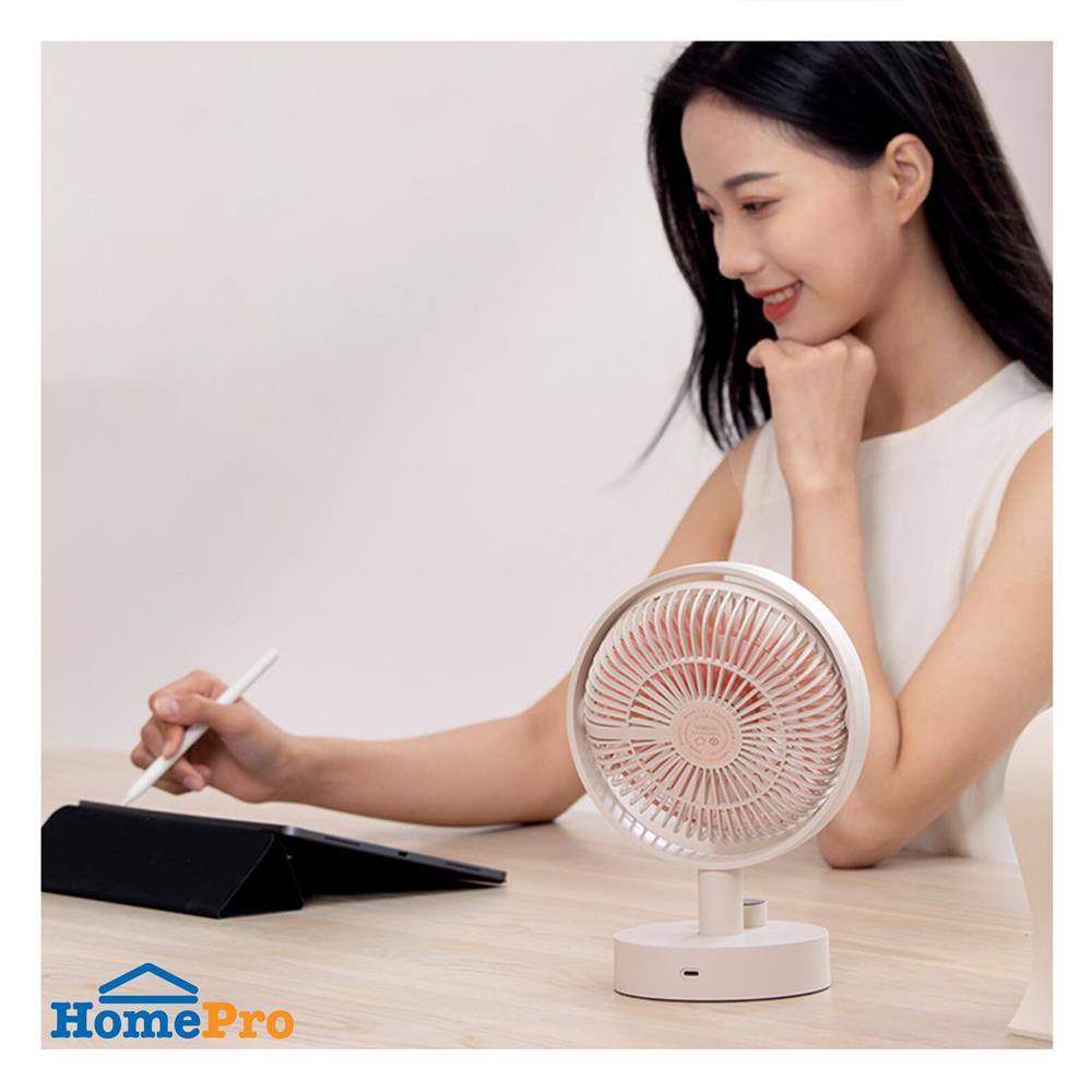 พัดลมพกพา 6 นิ้ว SOTHING PLUM สีขาว