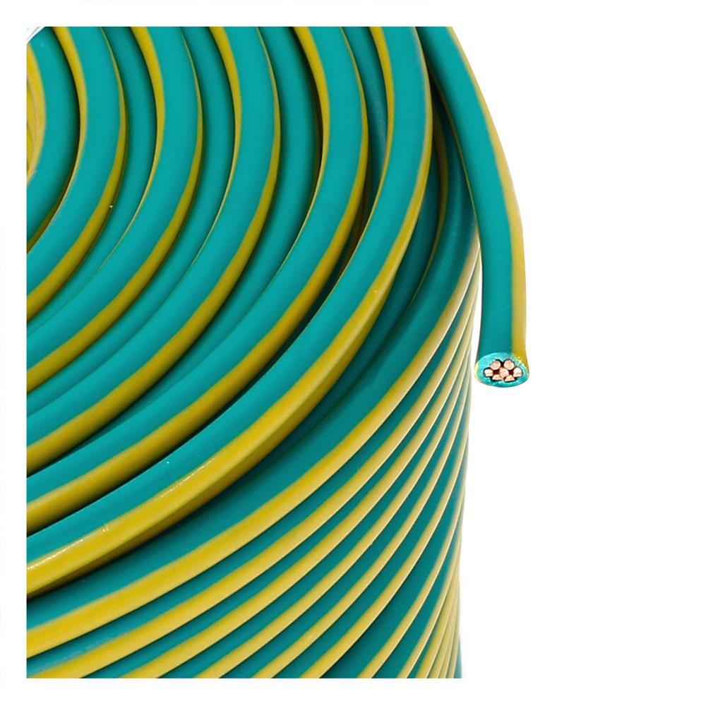 สายไฟ THW IEC01 RANZZ 1x6 ตร.มม. 100 ม. สีเขียว/เหลือง