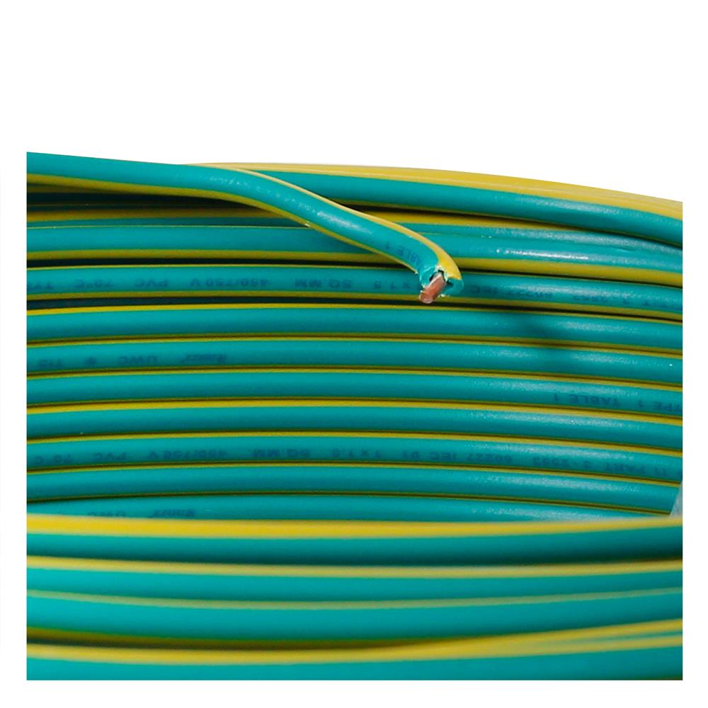 สายไฟ THW IEC01 RANZZ 1x1.5 ตร.มม. 100 ม. สีเขียว/เหลือง