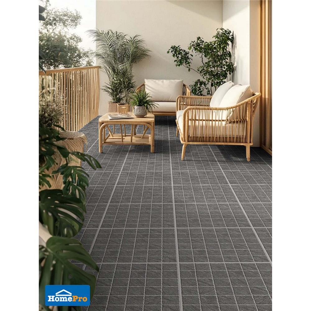 กระเบื้องพื้น 50x50 ซม. TARA เกนไมฉะ เทา A 1 ตร.ม.