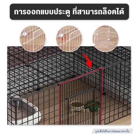 แผ่นคอกสัตว์เลี้ยง PETUS ซี่ห่าง 1.5 ซม. 30x40 ซม. สีดำ_3