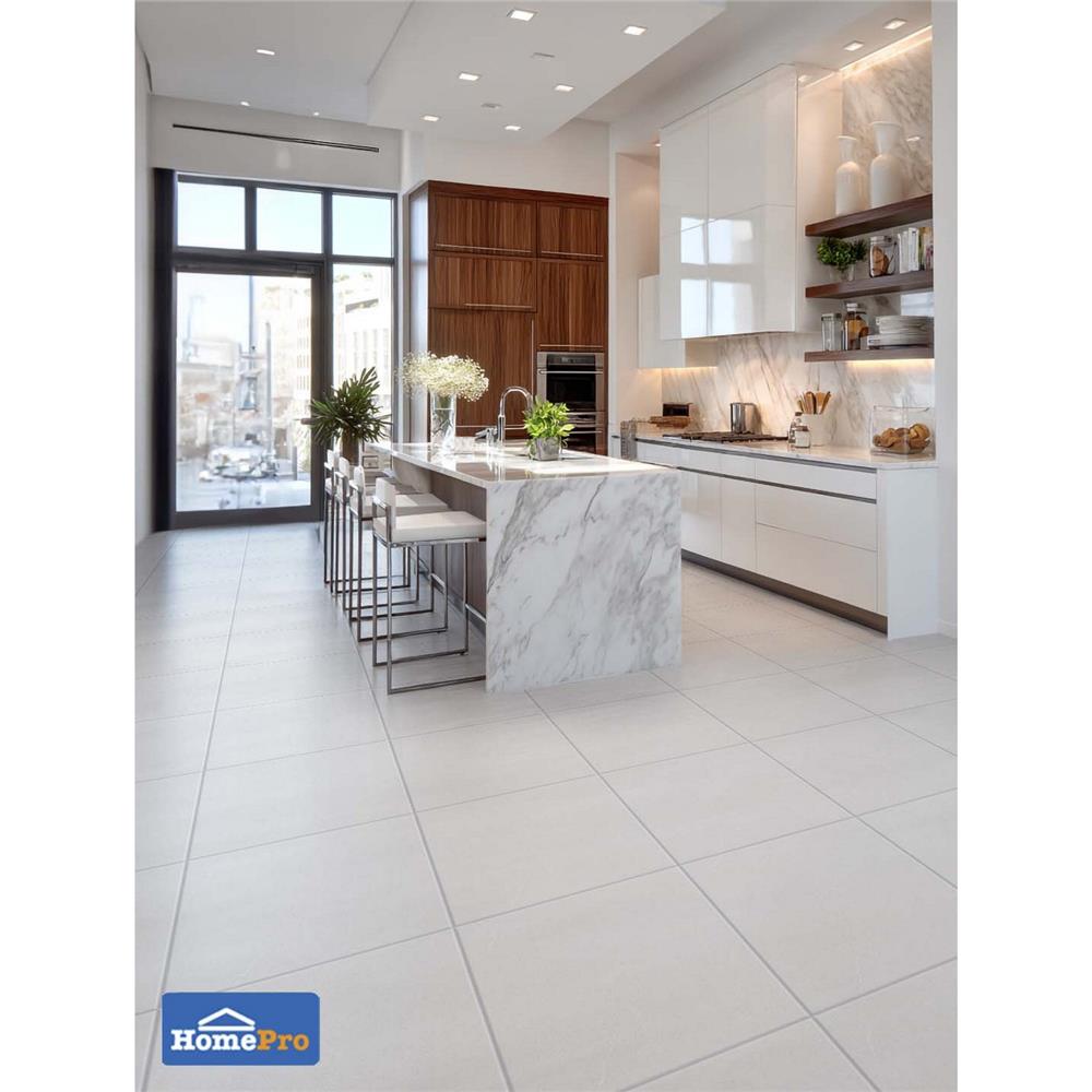 กระเบื้องพื้น 50x50 ซม. TARA มัทฉะ เทาอ่อน A 1 ตร.ม.