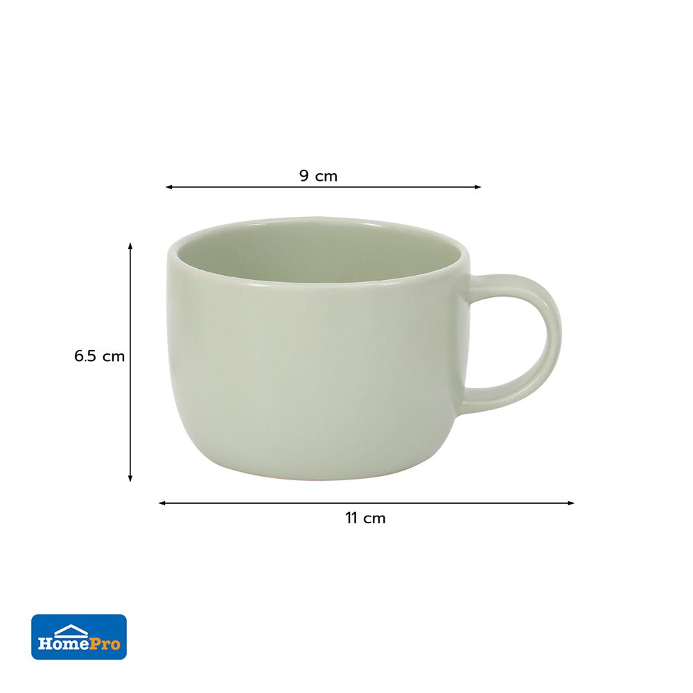 ถ้วยหูเซรามิก 250 มล. KECH LANZO สีเขียว