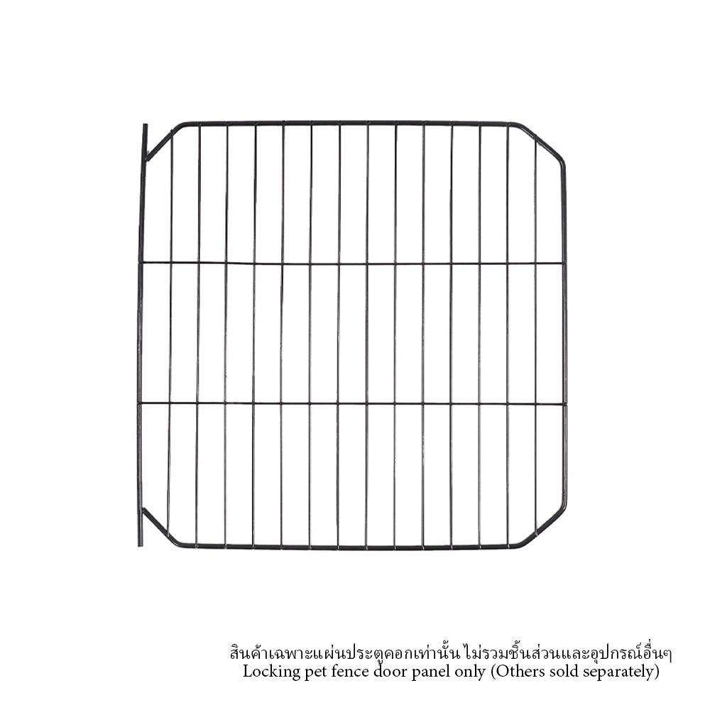 แผ่นประตูคอกสัตว์เลี้ยง PETUS ซี่ห่าง 2 ซม. 30x30 ซม. สีดำ