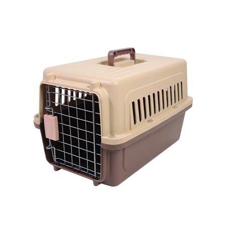 กรงสัตว์เลี้ยงพกพา PETUS 48 ซม. สีกาแฟ_0