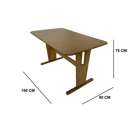 โต๊ะอาหาร 6 ที่นั่ง FURDINI TIME 150 ซม. สีน้ำตาล_4