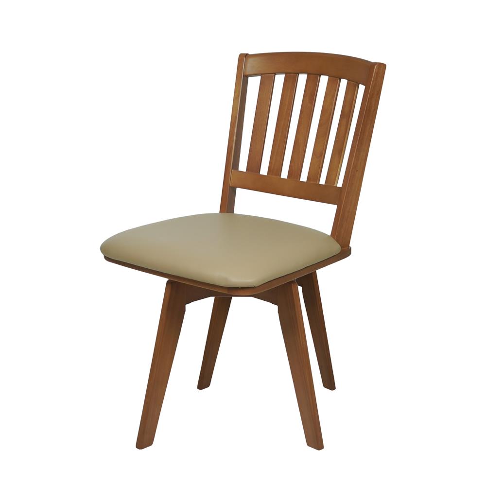 เก้าอี้ห้องอาหารหมุนได้ FURDINI RETRO สีน้ำตาล_1