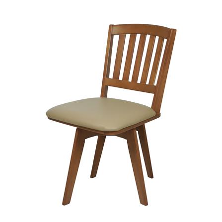 เก้าอี้ห้องอาหารหมุนได้ FURDINI RETRO สีน้ำตาล