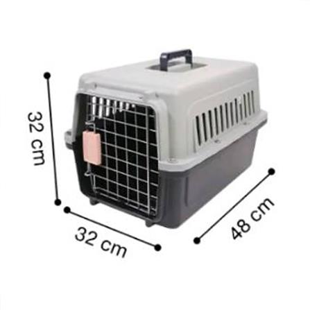 กรงสัตว์เลี้ยงพกพา PETUS 48 ซม. สีขาวน้ำเงิน_8