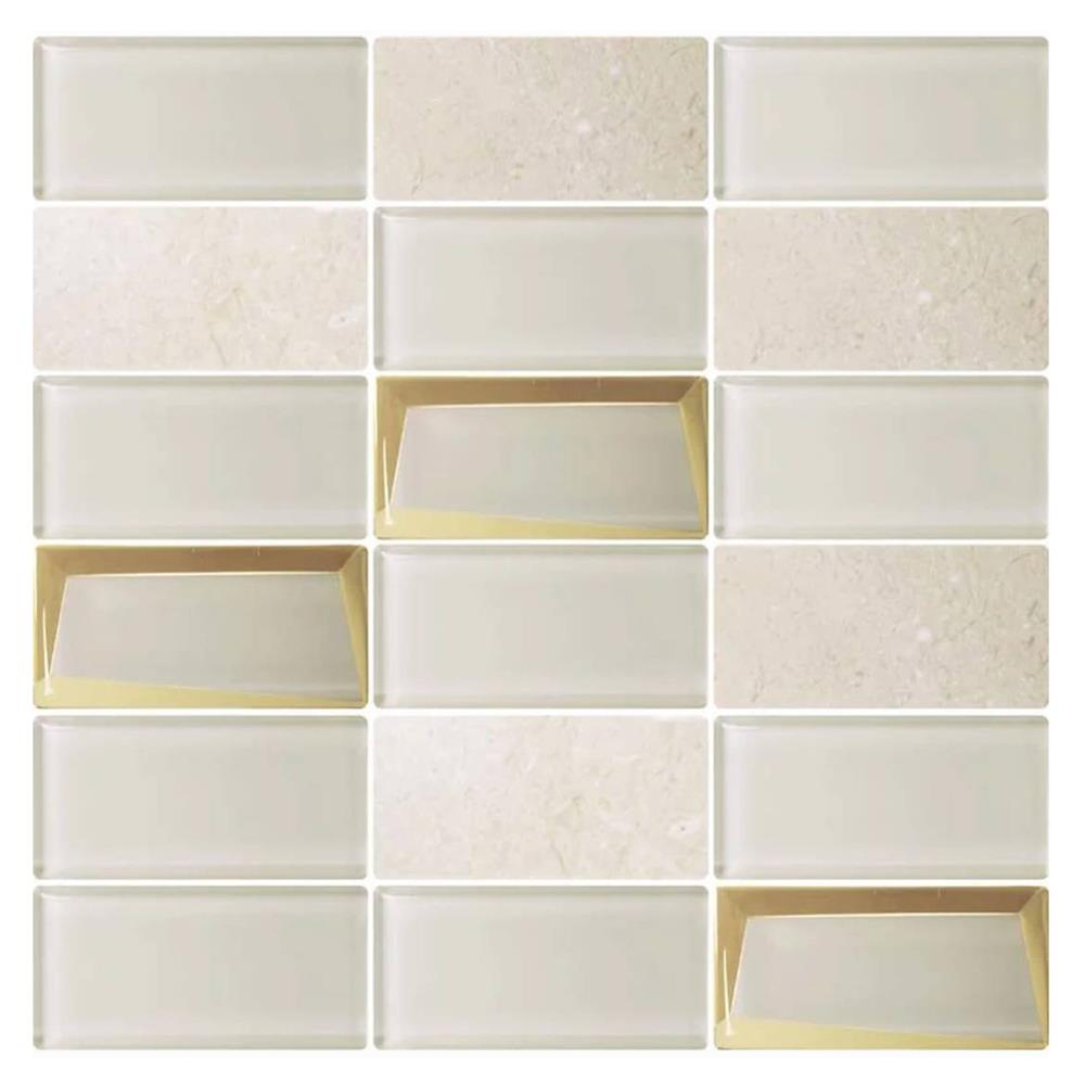 โมเสคแก้ว 30x30 ซม. GLASCERA วิคทอเรีย 1 ขาว