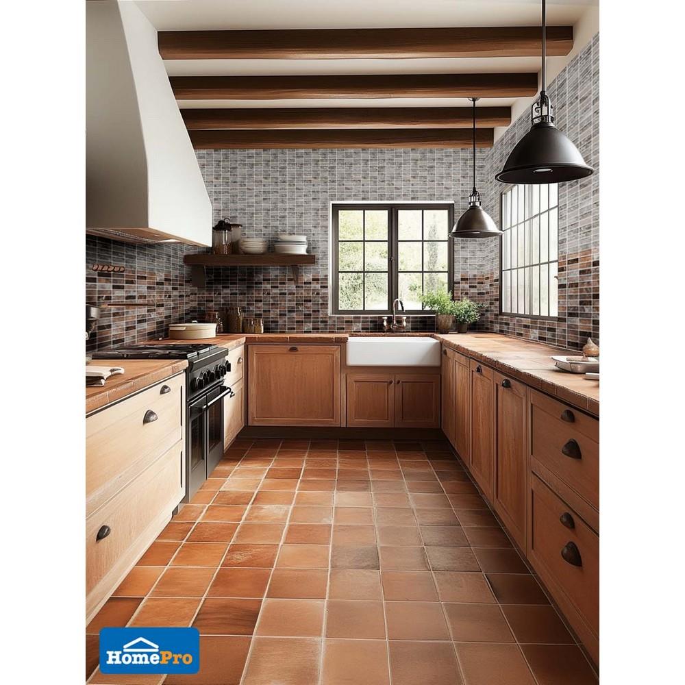 โมเสคแก้ว 30x30 ซม. GLASCERA ไมก้า น้ำตาล