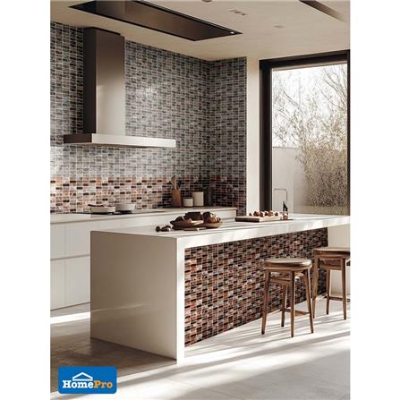 โมเสคแก้ว 30x30 ซม. GLASCERA ไมก้า น้ำตาล_5