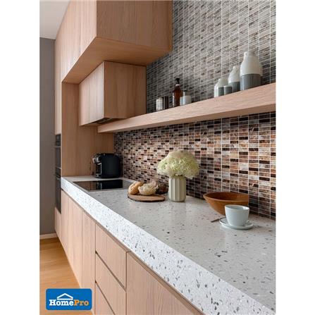 โมเสคแก้ว 30x30 ซม. GLASCERA ไมก้า น้ำตาล_6