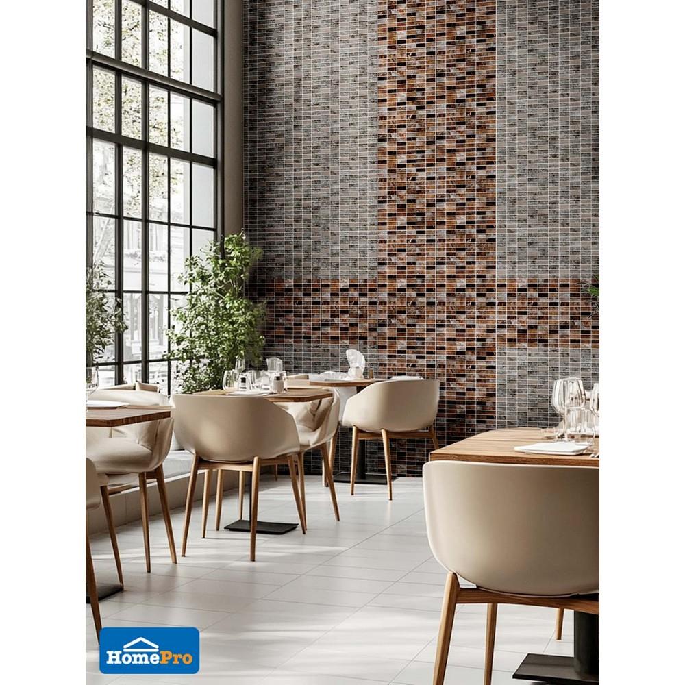 โมเสคแก้ว 30x30 ซม. GLASCERA ไมก้า เกรย์