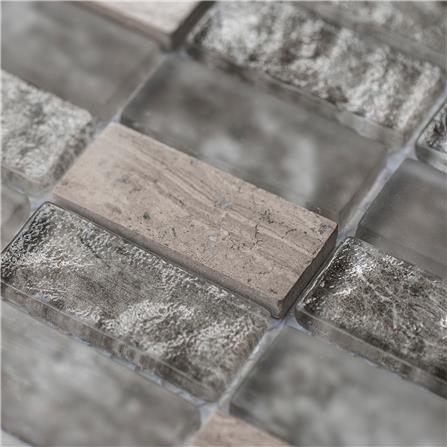 โมเสคแก้ว 30x30 ซม. GLASCERA ไมก้า เกรย์_1