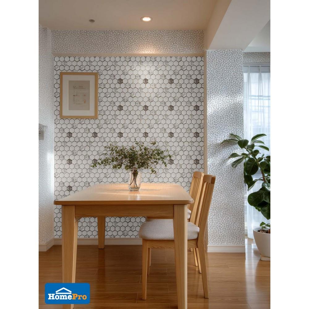 โมเสคแก้ว 31.5x29.8 ซม. GLASCERA ลอฟท์ตี้ ซิลเวอร์