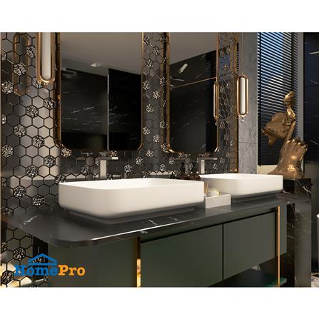 โมเสคแก้ว 31.5x29.8 ซม. GLASCERA ลอฟท์ตี้ ซิลเวอร์_8