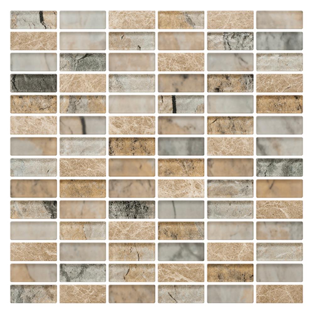 โมเสคแก้ว 30x30 ซม. GLASCERA ไมก้า ครีม