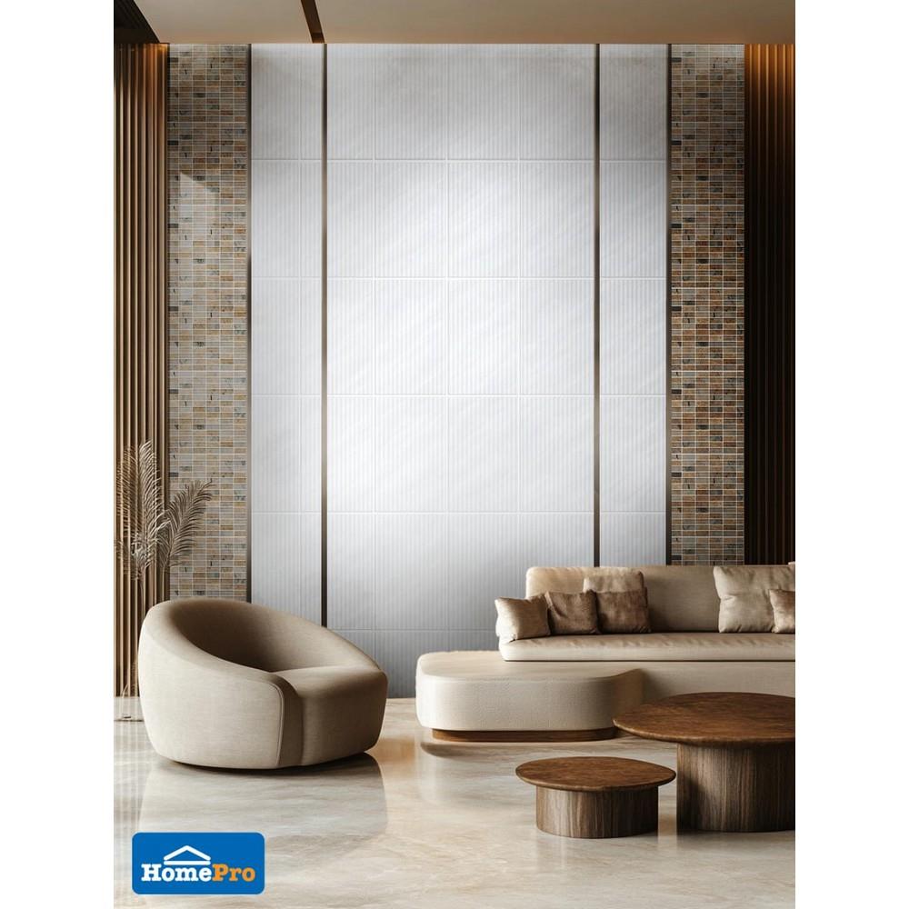 โมเสคแก้ว 30x30 ซม. GLASCERA ไมก้า ครีม