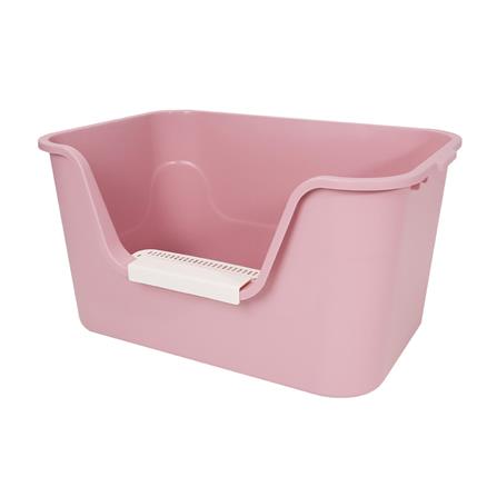 กระบะทรายแมว PETUS 65x33 ซม. สีชมพู_0