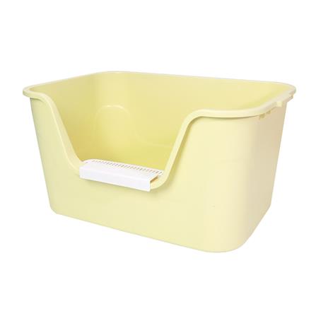 กระบะทรายแมว PETUS 65x33 ซม. สีเหลือง_0