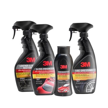 ชุดผลิตภัณฑ์ดูแลรักษารถยนต์ 3M (แพ็ก 4 ชิ้น)_0