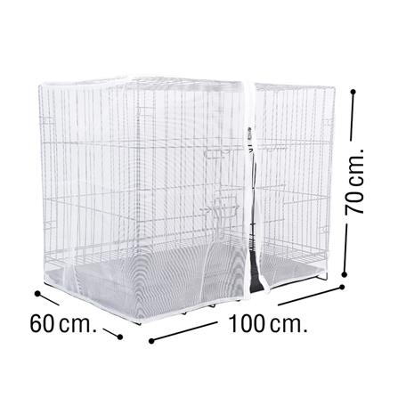 มุ้งครอบกรงสัตว์เลี้ยง PETUS 100x60x70 ซม._3