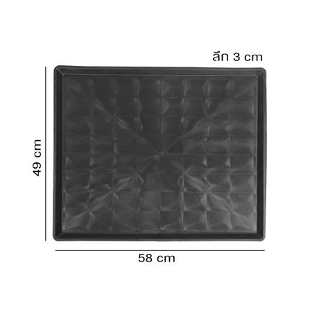 ถาดรองกรง PETUS 58X49 ซม. สีดำ_3