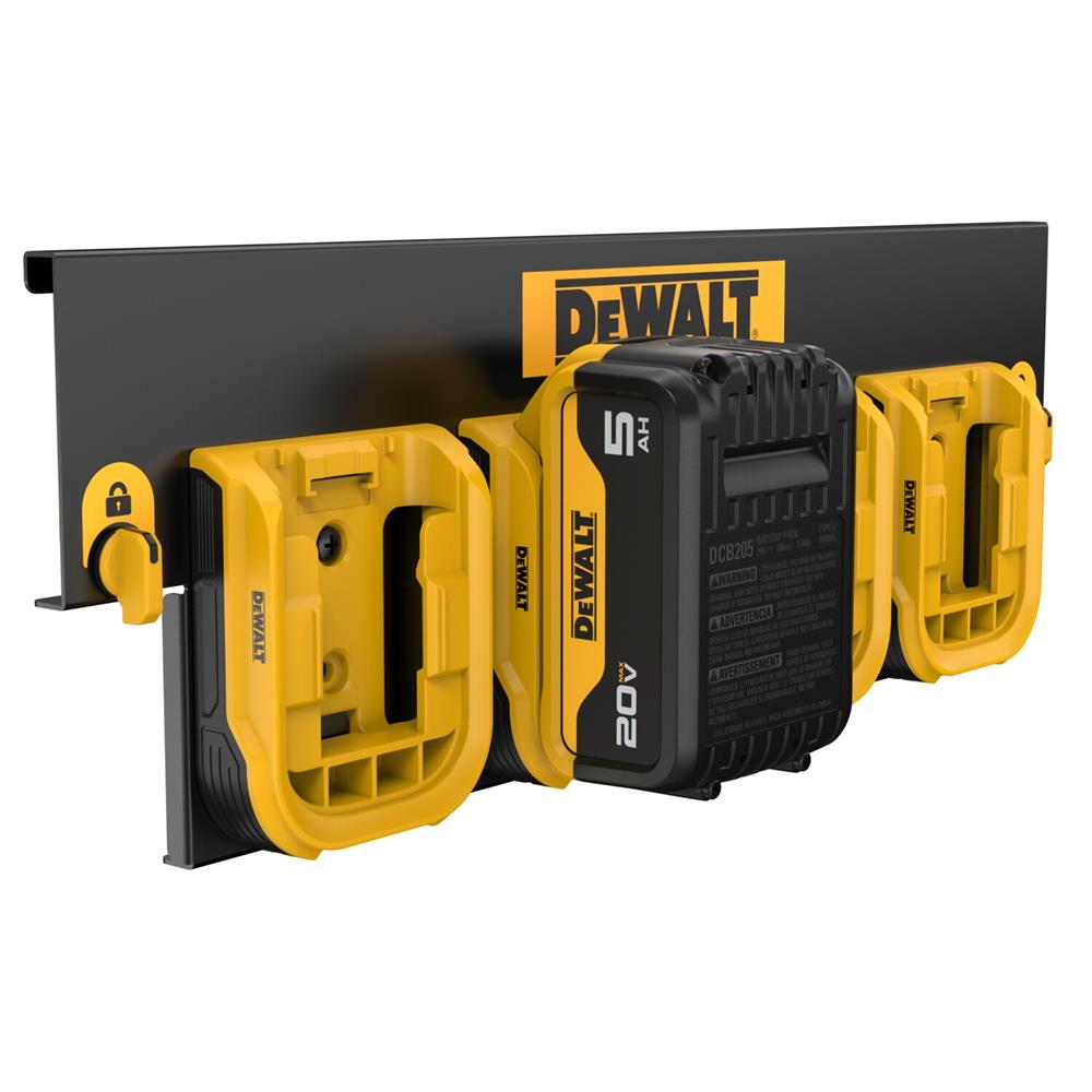 รางยึดแบตเตอรี่ DEWALT DWST82819 สีเหลือง/ดำ (ชุด 4 ชิ้น)