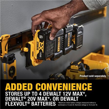 รางยึดแบตเตอรี่ DEWALT DWST82819 สีเหลือง/ดำ (ชุด 4 ชิ้น)_7